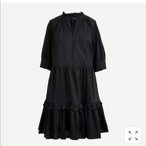 J. Crew ruffleneck tiered popover dress